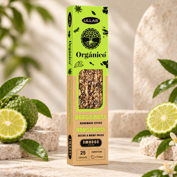 Incienso natural Bergamota Ullas · 25 g