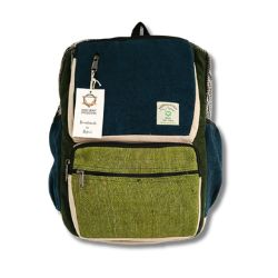 Mochila exclusiva de cáñamo Azul & Salvia Himalayan